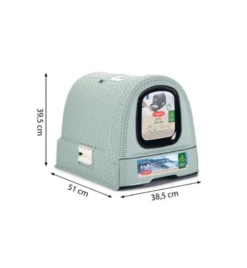 Beeztees Curver Kattenbak Lichtblauw -Virbac Winkel curver kattenbak lichtblauw 4