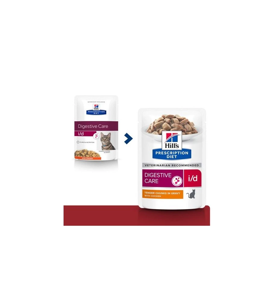 Hill's Prescription Diet I/D Digestive Care Met Kip - 12 X 85 Gram 2 Hill's Prescription Diet I/D Digestive Care Met Kip - 12 X 85 Gram - Afbeelding 2
