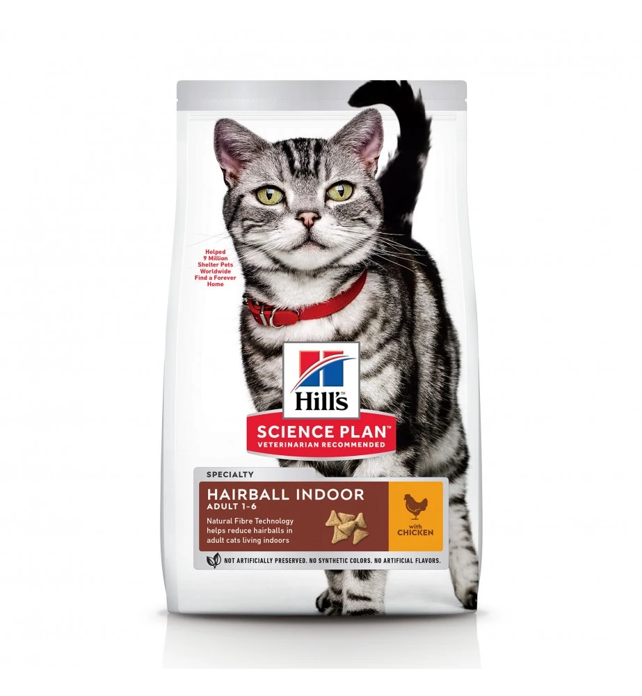 Hill's Science Plan Adult Hairball Indoor Met Kip 1 Hill's Science Plan Adult Hairball Indoor Met Kip
